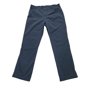 Eddie Bauer Black Snap Cargo Hiking Pants Women's Size 12 Roll up